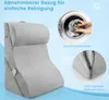 COSTWAY Lesekissen für Bett und Sofa, Venenkissen zum Beine Produktbild-Vorschau 7