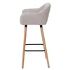 A side view of a single bar stool against a white background. Podgląd zdjęcia produktu