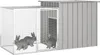 vidaXL Kaninchenkäfig Grau 200x91x100 cm Verzinkter Stahl Produktbild-Vorschau 1