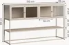 Sideboard 'Säkylä' mit 4 Glastüren 2 Innenfächern und 1 Produktbild-Vorschau 4