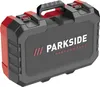 A black and red tool case with the brand name "PARKSIDE PERFORMANCE" printed on it. Produktbild-Vorschau