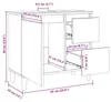 vidaXL Badezimmerschrank Schwarz Eichen-Optik 65 x 33 x 60 Produktbild-Vorschau 8