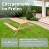 holz4home® Outdoor Picknickbank 140 cm I Sitzgruppe Aussen Produktbild-Vorschau 2