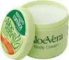 A jar of Instituto Espanol Aloe Vera Body Cream with the lid open. Náhled obrázku produktu