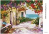 Diamondi - Diamond painting - HAUS AM MEER MIT BLUMEN, Produktbild-Vorschau 3