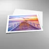 Poster - Poster ohne Rahmen - Sonnenuntergang Wasser Brücke Produktbild-Vorschau 3