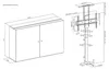 Meuble TV avec support ascenseur motorisé connecté 37"-65" Voir les images du produit 4
