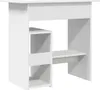 A white wooden desk with shelves. Voir les images du produit