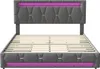 A bed frame with a headboard and footboard, shown from the front. Náhľad obrázku produktu
