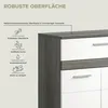 Blake Badschrank 1 Schublade 2 Türen weiß Hochglanz, grau. Produktbild-Vorschau 13