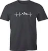 Herren T-Shirt Berge Wandern Herzschlag Puls EGK Geschenk Produktbild-Vorschau 3