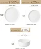 MALACASA, 24 pcs. vaisselle en porcelaine service combiné Voir les images du produit 2