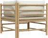 vidaXL Garten-Ecksofa mit Kissen Cremeweiß Bambus Produktbild-Vorschau 5
