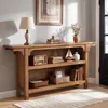Tribesigns : Console étroite de 160 cm en bois massif avec Voir les images du produit 11
