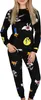 Looney Melodies Damen Schlafanzug schwarz, Schlafanzug mit Produktbild-Vorschau 1