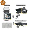 Autodachzelt Grau/Schwarz Softcase Dachzelt Auto Produktbild-Vorschau 7