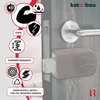 KOTARBAU® Zusatzschloss 60 mm Braun mit Außenzylinder Produktbild-Vorschau 5