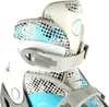 Close-up of the top part of a rollerblade skate, showing the buckle and patterned fabric. Anteprima dell’immagine prodotto
