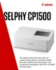 CANON SELPHY CP1500, impresora de fotos, color blanco Vista previa de la imagen del producto 20