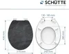 SCHÜTTE WC Sitz BLACK STONE High Gloss mit MDF Holzkern, Produktbild-Vorschau 5