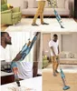 A collage of images showing a man using a cordless stick vacuum cleaner in different settings. Náhľad obrázku produktu