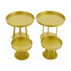 Four gold-colored plant stands of varying heights are arranged on a white background. Náhled obrázku produktu