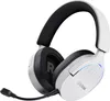 A white and black gaming headset with a microphone is shown against a white background. Produktbild-Vorschau