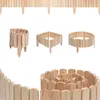Woodygift Holz Rasenkante Beeteinfassung Gartenzaun Produktbild-Vorschau 5