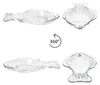 2x Fischplatte OSLO Gr. M LxB 29x16cm Glas Fisch-Relief Produktbild-Vorschau 4