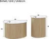 Merax ensemble minimaliste de tables basses en marbre et Voir les images du produit 8