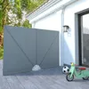 vidaXL Faltbarer Terrassen-Seitenfächer Grau 240 × 160 cm Produktbild-Vorschau 2