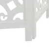 vidaXL Séparation de pièce 4 pièces blanc bois massif Voir les images du produit 7