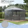 Sekey Moskitonetz für Pavillon 3x3 m – Insektenschutz mit Produktbild-Vorschau 5
