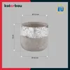 KOTARBAU® 2er Set Blumentopf Keramik groß Silber Produktbild-Vorschau 3