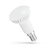 A white LED light bulb with a silver screw base, shown against a white background. Anteprima dell’immagine prodotto