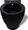 vidaXL Stand-WC & Bidet Set Schwarz Keramik Produktbild-Vorschau 6