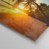 Bilder auf glas - Meer Strand Palme - 100x70cm - Glasbilder Produktbild-Vorschau 5