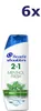 6x Head & Shoulders 270ml shampoo menthol 2in1 Produktbild-Vorschau 5