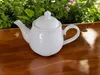 Kaffeekanne & Teekanne aus Porzellan Weiß – Eleganter Produktbild-Vorschau 3