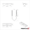 PremiumX Doppel-Mastausleger 25cm Ø 40mm ALU Wandhalter SAT Produktbild-Vorschau 4