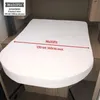 A white fitted sheet is shown on a bed in what appears to be a campervan or RV. Produktbild-Vorschau
