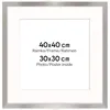 Cornice FRAMAI® 40x40 cm in argento - con passe-partout - Anteprima dell’immagine prodotto 1