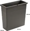 Hailo 18 litres Seau intérieur 1220369 gris foncé 385 x 166 Voir les images du produit 3