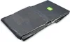A folded gray pool cover with a green logo. Produktbild-Vorschau
