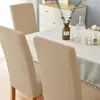 Stuhlhussen 4 Stück - Beige Jacquard - Universeller Produktbild-Vorschau 9