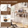 Bureau rabattable COSTWAY avec compartiment de rangement, Voir les images du produit 6