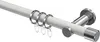 Interdeco Gardinenstange / Vorhangstange Weiß / Chrom, Typ Produktbild-Vorschau 1