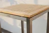 ALEOS. Edelstahl Teak Bartisch 60x60 cm Holztisch Stehtisch Produktbild-Vorschau 5