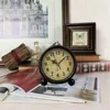 Vintage analogový budík, tichý, malý, na baterie, na stůl, Náhled obrázku produktu 3