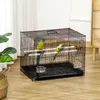 PawHut Vogelkäfig 60 x 41 x 41 cm, Voliere aus Metall mit Produktbild-Vorschau 2